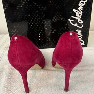Sam Edelman dark Pink Suede Pumps
